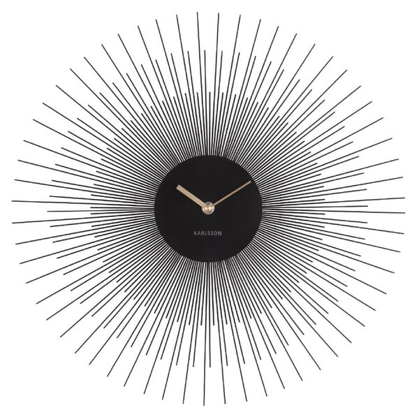 Orologio da parete nero , ø 45 cm Peony - Karlsson
