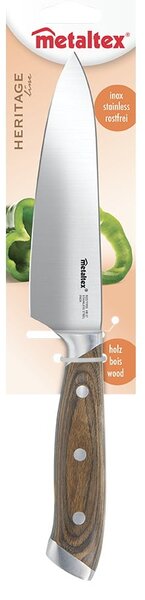 Coltello da chef in acciaio inox Heritage - Metaltex