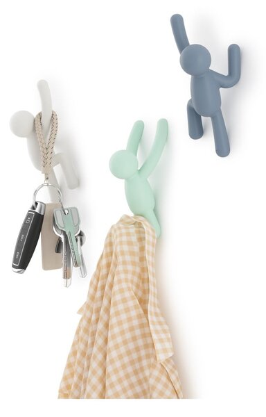 Ganci in plastica da parete in set da 3 Buddy - Umbra