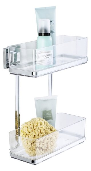 Scaffale autoportante a due livelli Vacuum-Loc, 14 x 25,5 cm Quadro - Wenko