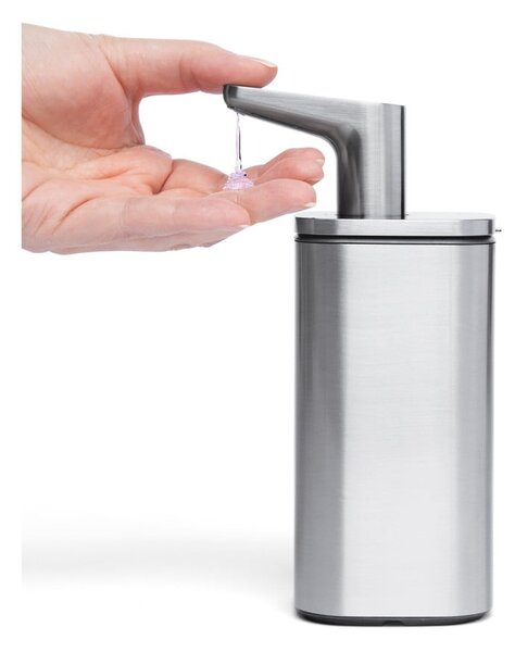 Dispenser di sapone in acciaio inox argento 295 ml - simplehuman