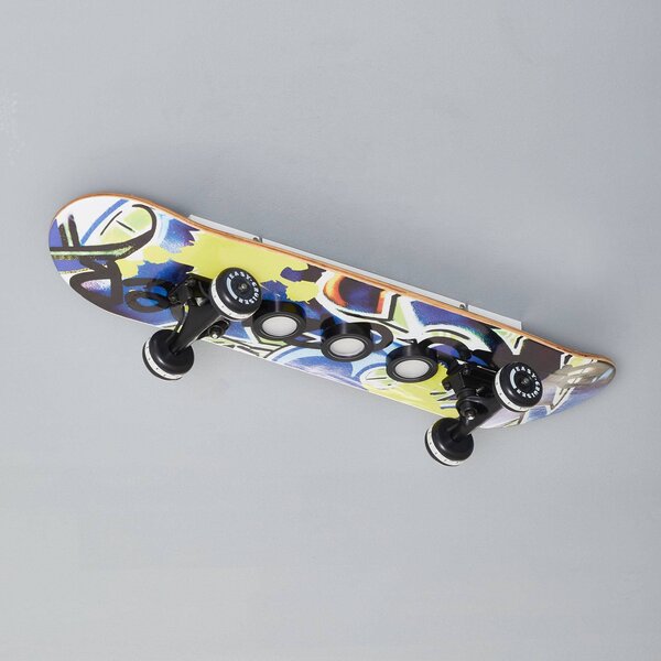 Evotec Plafoniera a LED Easy Cruiser Graffiti, dimmerabile, Blu, Cameretta, Legno, Design, Plafoniera LED