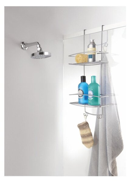 Mensola pensile per bagno a 2 piani Onda - Metaltex