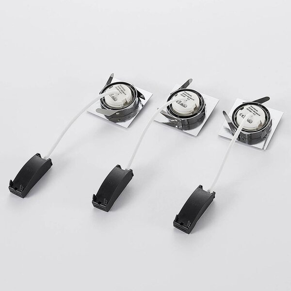 Lindby - Andrej Square LED Spot a Incasso 3 pcs. Nickel Lindby