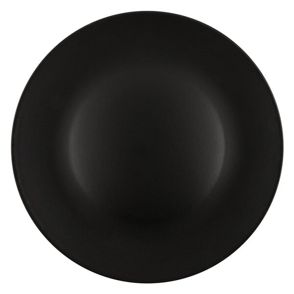 Piatti in ceramica nera opaca in set da 6 pezzi ø 25 cm - Hermia