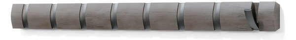 Appendiabiti da parete grigio in legno di pioppo Flip - Umbra