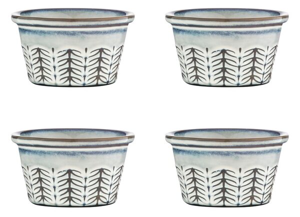 Set di 4 ciotole in gres grigio chiaro Lorson - Ladelle