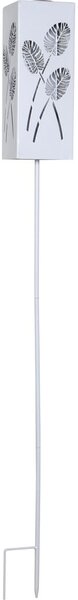 Decorazione a luce solare LED in metallo bianco Albaleaf - Star Trading