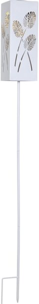 Decorazione a luce solare LED in metallo bianco Albaleaf - Star Trading