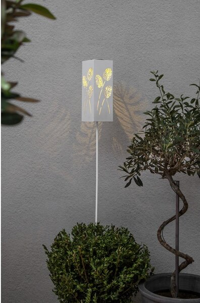 Decorazione a luce solare LED in metallo bianco Albaleaf - Star Trading