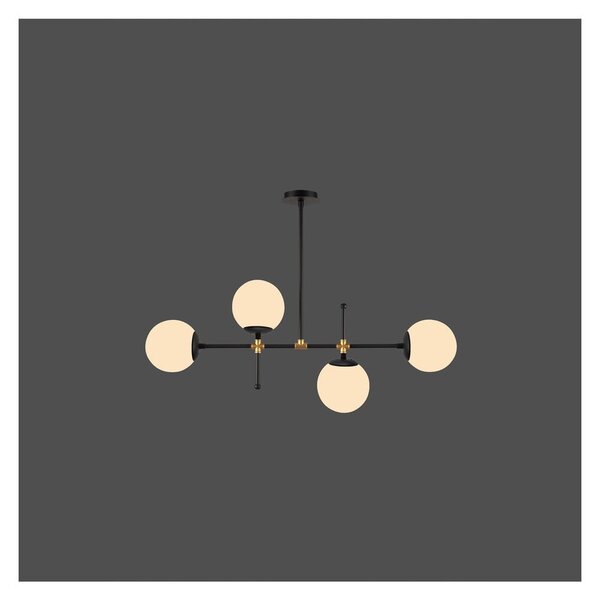 Apparecchio a sospensione nero, altezza 57 cm Kruva - Squid Lighting