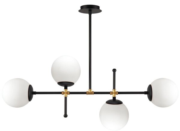 Apparecchio a sospensione nero, altezza 57 cm Kruva - Squid Lighting