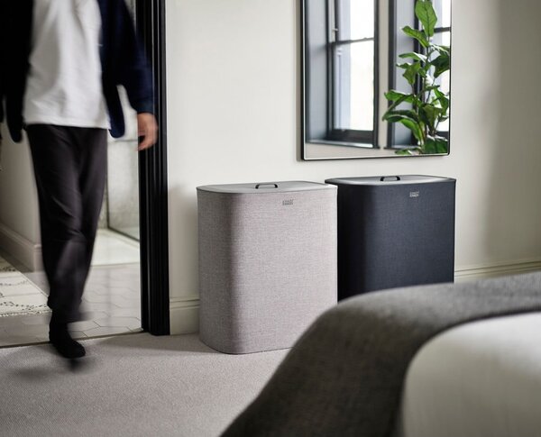 Cesta per il bucato color antracite in tessuto 3x30 l Tota Trio – Joseph Joseph