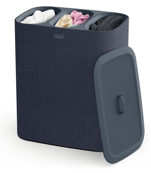 Cesta per il bucato color antracite in tessuto 3x30 l Tota Trio – Joseph Joseph