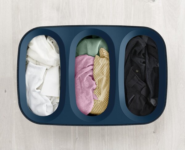 Cesta per il bucato color antracite in tessuto 3x30 l Tota Trio – Joseph Joseph