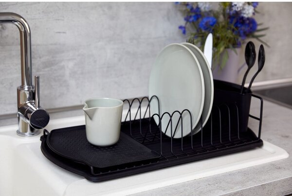 Scolapiatti nero a goccia Basic - Wenko