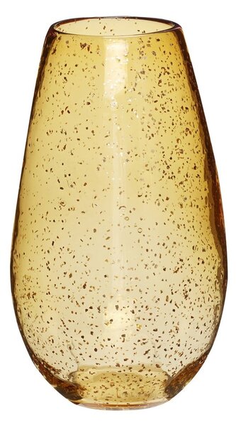 Vaso di vetro giallo fatto a mano Glow - Hübsch