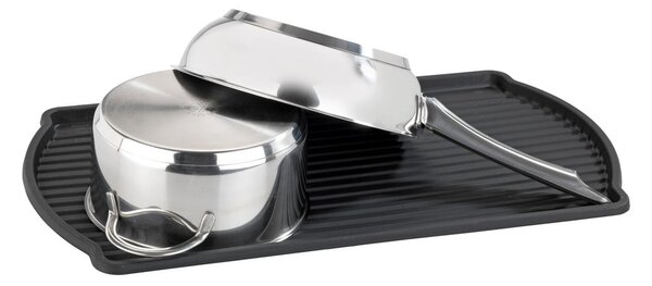 Scolapiatti nero a goccia Basic - Wenko