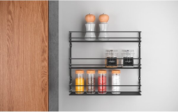 Organizer per spezie da parete in acciaio inox Pepito – Metaltex