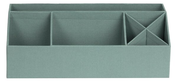 Organizer verde in cartone per cancelleria Elisa Canvas Paper Laminate – Bigso