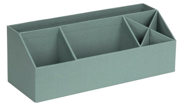 Organizer verde in cartone per cancelleria Elisa Canvas Paper Laminate – Bigso