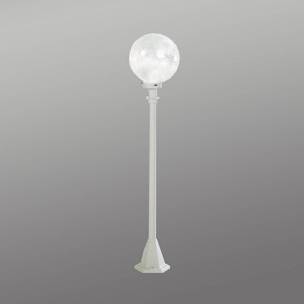 Albert Leuchten Lampione bianco, con vetro a bolle