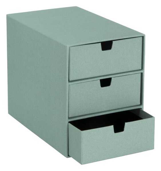 Organizer verde in cartone per cassetti Ingrid Canvas Paper Laminate – Bigso