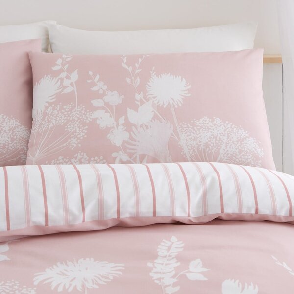 Biancheria da letto rosa e bianca per letto matrimoniale 200x200 cm Meadowsweet Floral - Catherine Lansfield