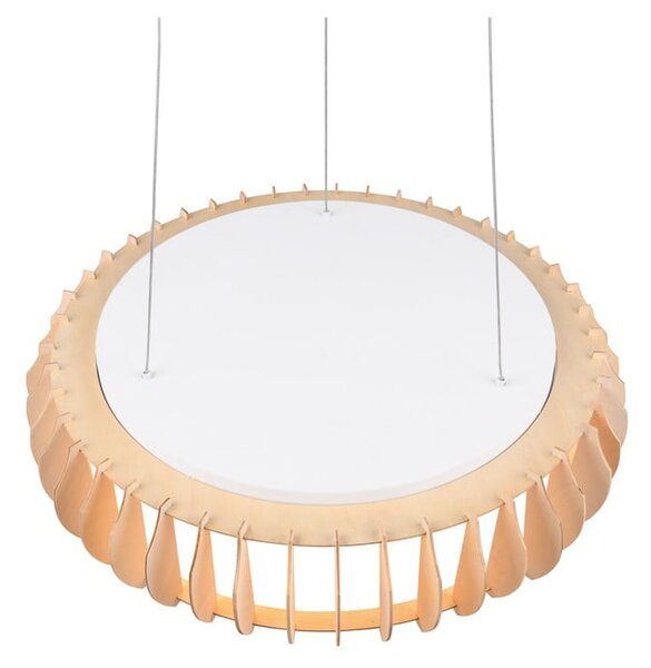 Lampada a sospensione LED in colore bianco e naturale ø 60 cm Monte - Trio