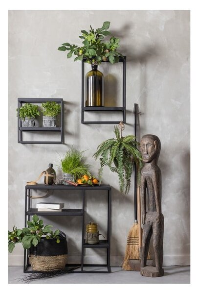 Supporto da parete in metallo nero 40x60 cm Febe - WOOOD