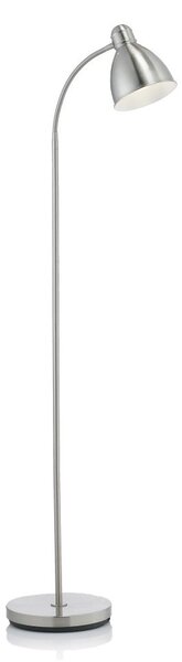 Lampada da terra argentata con paralume in metallo (altezza totale 145 cm) Nitta – Markslöjd