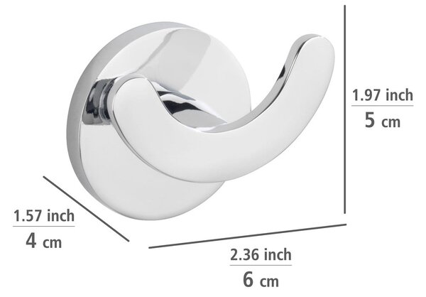 Gancio autoportante in acciaio inox in argento opaco Isera - Wenko