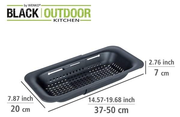 Colino in plastica Black Outdoor Kitchen Sivo – Wenko