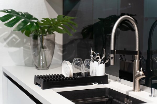 Scolapiatti nero Livio Duo - Vialli Design