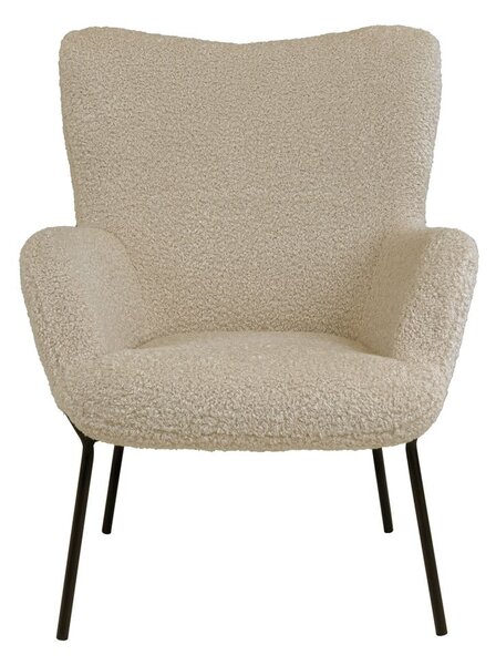 Poltrona beige con rivestimento in pelliccia sintetica Glasgow – Bonami Essentials