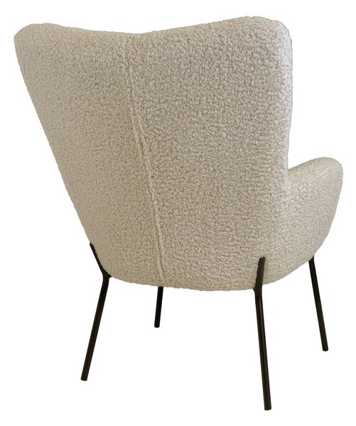 Poltrona beige con rivestimento in pelliccia sintetica Glasgow – Bonami Essentials