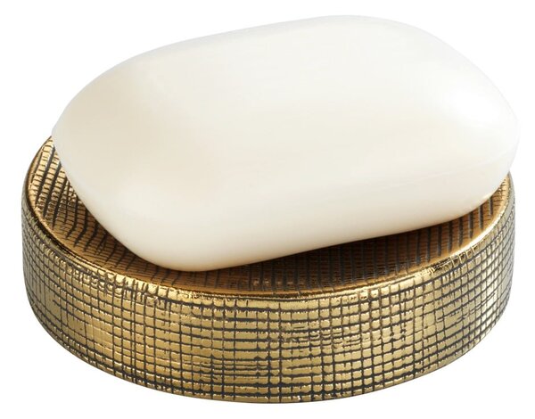 Portasapone in ceramica dipinto a mano con decorazione dorata Badi - Wenko