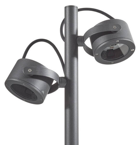 SLV Lampioncino da giardino SITRA, Nero, Vetro, Moderno, Lampada da esterni