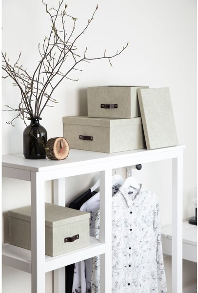 Set di 3 scatole portaoggetti beige Inge - Bigso Box of Sweden