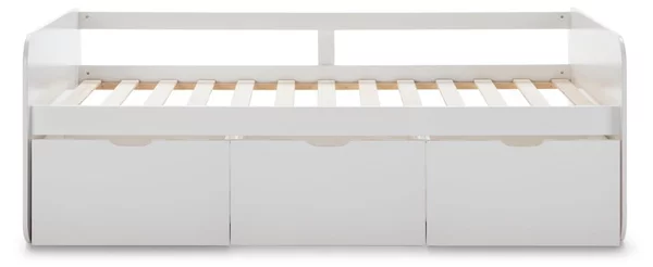 Letto per bambini bianco con contenitore 90x190 cm Abbott - Marckeric