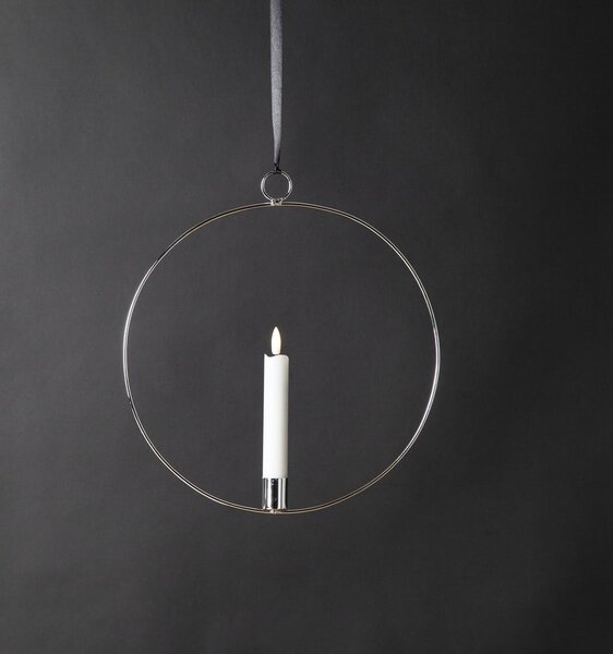 Decorazione luminosa in colore argento Flamme Ring - Star Trading