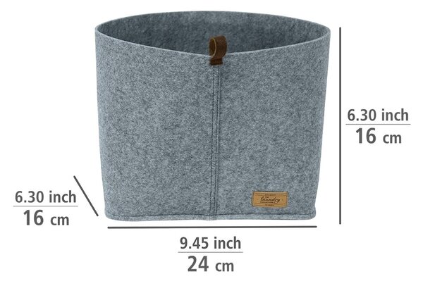 Organizer in feltro grigio, 24 x 16 cm Feli - Wenko