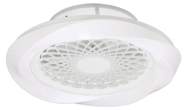 Ventilatore a pale LED Boreal, bianco