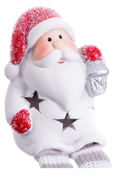 Decorazione luminosa rossa e bianca con motivo natalizio Santa Claus - Casa Selección