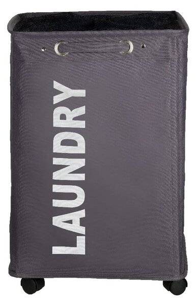 Cesto portabiancheria Quadro grigio, 79,2 l Corno - Wenko