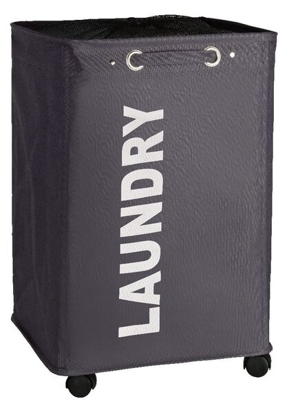 Cesto portabiancheria Quadro grigio, 79,2 l Corno - Wenko
