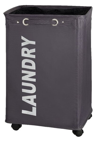 Cesto portabiancheria Quadro grigio, 79,2 l Corno - Wenko
