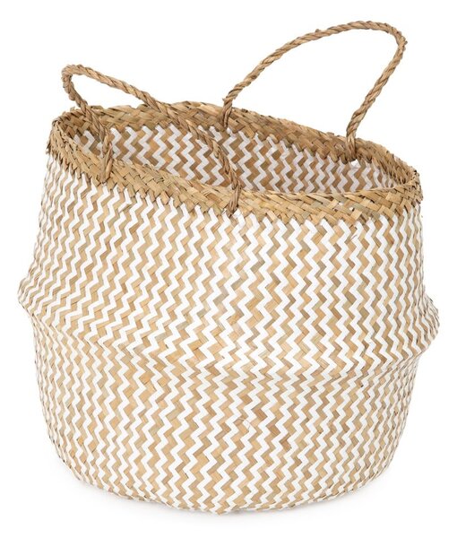 Cesto portaoggetti in seagrass chiaro , ⌀ 35 cm Zic Zac - Compactor