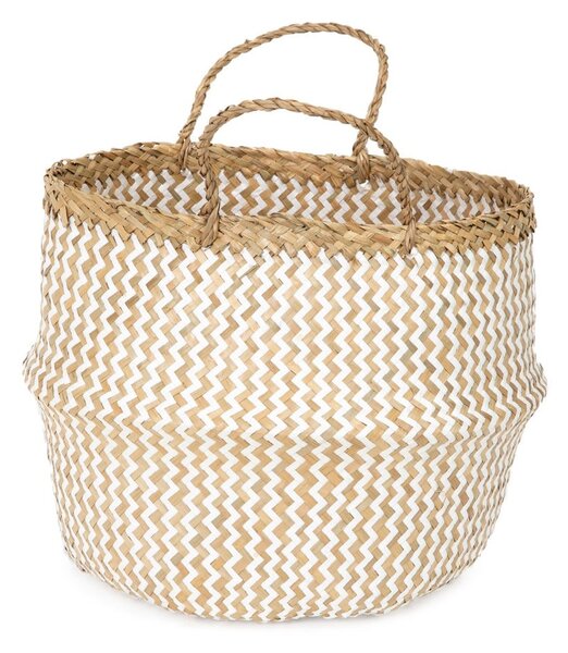 Cesto portaoggetti in seagrass chiaro , ⌀ 35 cm Zic Zac - Compactor