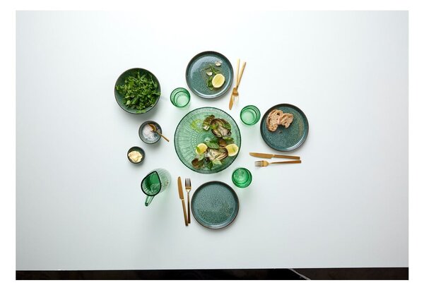 Piatto da portata in vetro verde ø 30 cm Kusintha - Bitz